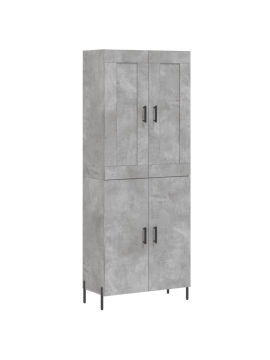 Komoda, betono pilkos spalvos, 69,5x34x180cm, apdirbta mediena