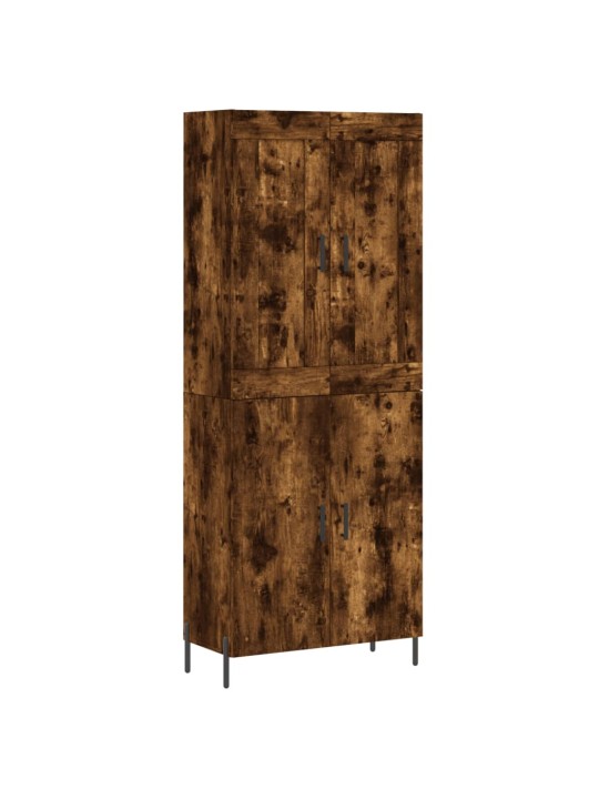 Komoda, dūminio ąžuolo spalvos, 69,5x34x180cm, apdirbta mediena