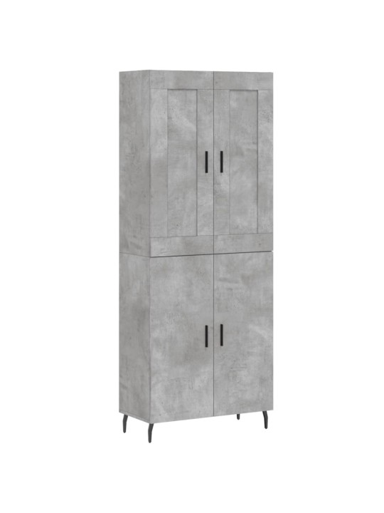 Komoda, betono pilkos spalvos, 69,5x34x180cm, apdirbta mediena