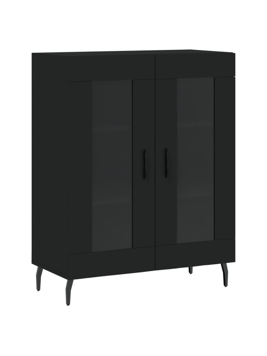 Komoda, juodos spalvos, 69,5x34x180cm, apdirbta mediena