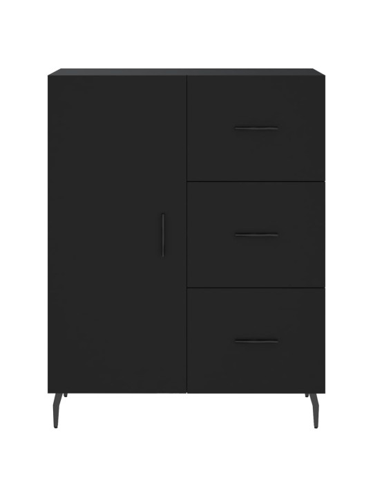 Komoda, juodos spalvos, 69,5x34x180cm, apdirbta mediena