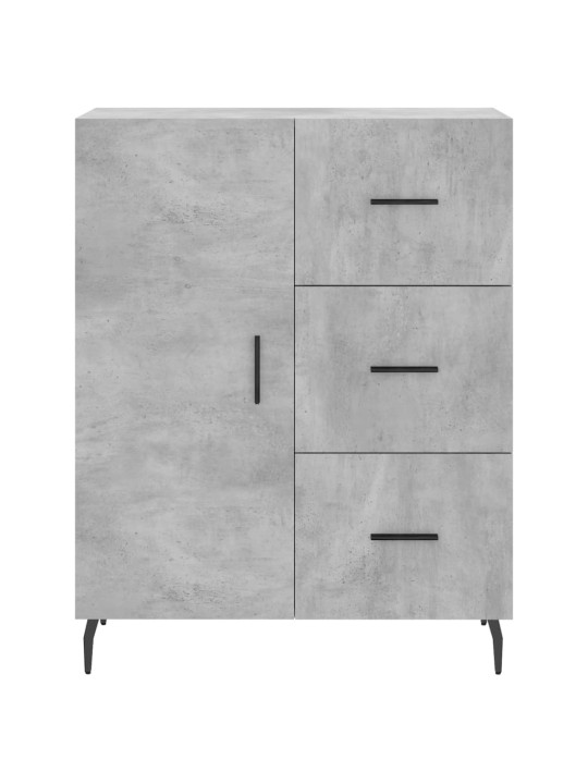 Komoda, betono pilkos spalvos, 69,5x34x180cm, apdirbta mediena