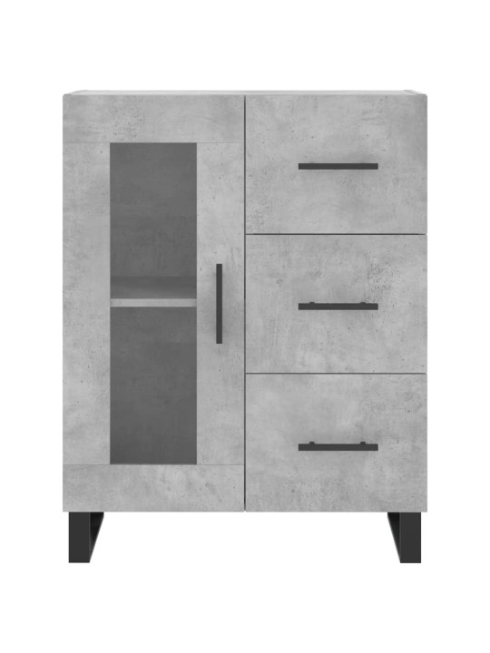 Komoda, betono pilkos spalvos, 69,5x34x180cm, apdirbta mediena