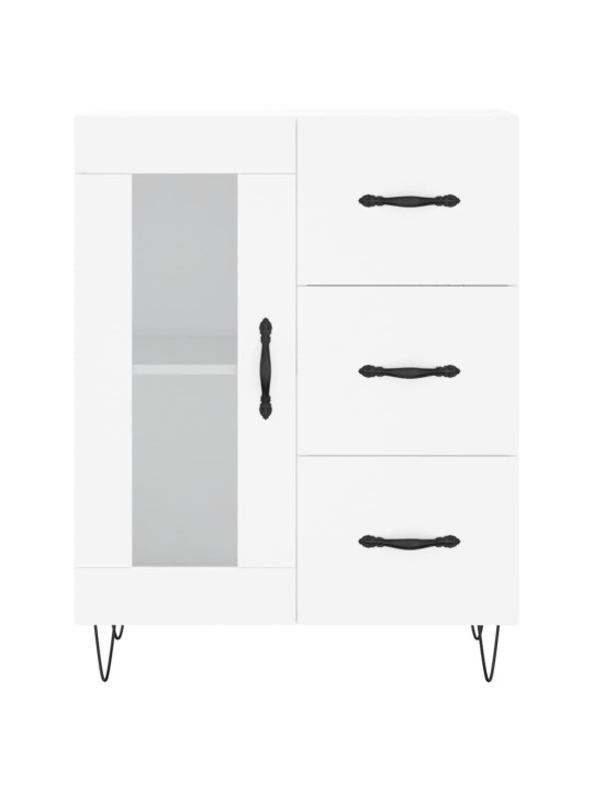 Komoda, baltos spalvos, 69,5x34x180cm, apdirbta mediena
