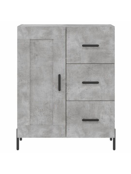 Komoda, betono pilkos spalvos, 69,5x34x180cm, apdirbta mediena