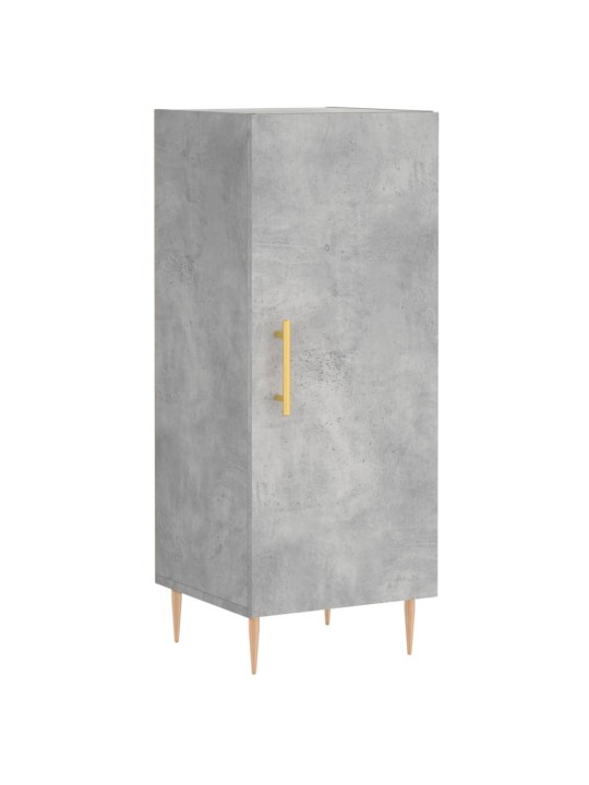 Komoda, betono pilkos spalvos, 34,5x34x180cm, apdirbta mediena