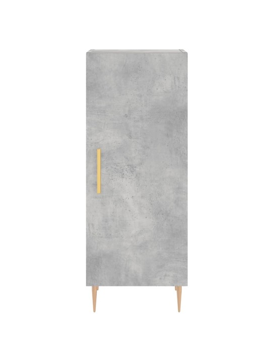 Komoda, betono pilkos spalvos, 34,5x34x180cm, apdirbta mediena