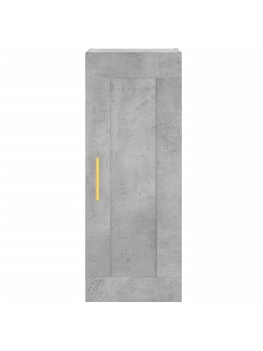 Komoda, betono pilkos spalvos, 34,5x34x180cm, apdirbta mediena