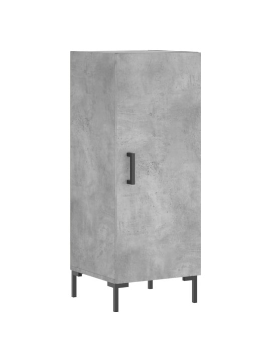 Komoda, betono pilkos spalvos, 34,5x34x180cm, apdirbta mediena