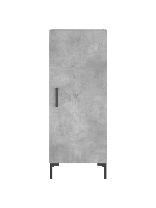 Komoda, betono pilkos spalvos, 34,5x34x180cm, apdirbta mediena