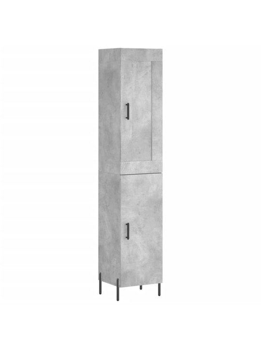 Komoda, betono pilkos spalvos, 34,5x34x180cm, apdirbta mediena