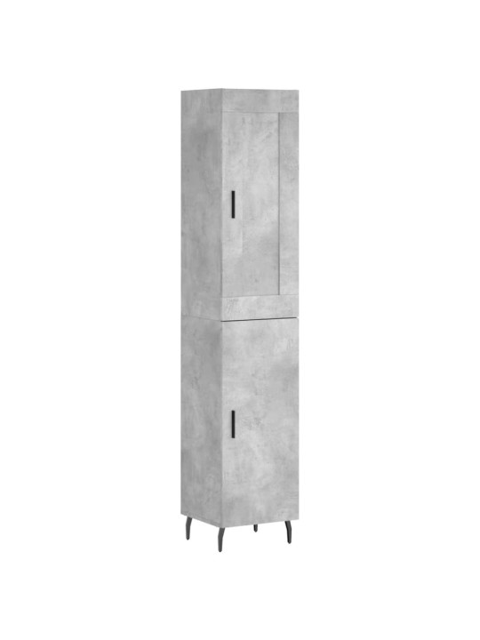 Komoda, betono pilkos spalvos, 34,5x34x180cm, apdirbta mediena