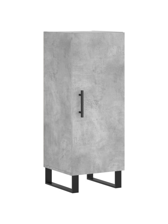 Komoda, betono pilkos spalvos, 34,5x34x180cm, apdirbta mediena