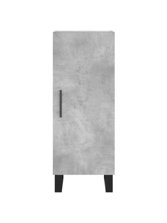 Komoda, betono pilkos spalvos, 34,5x34x180cm, apdirbta mediena