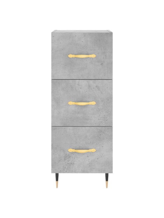 Komoda, betono pilkos spalvos, 34,5x34x180cm, apdirbta mediena