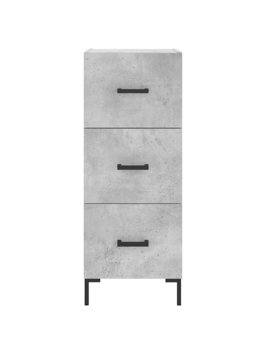 Komoda, betono pilkos spalvos, 34,5x34x180cm, apdirbta mediena