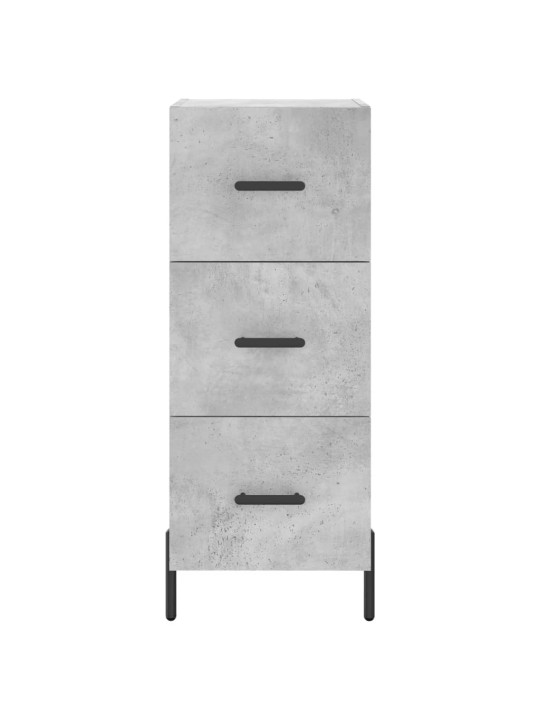 Komoda, betono pilkos spalvos, 34,5x34x180cm, apdirbta mediena