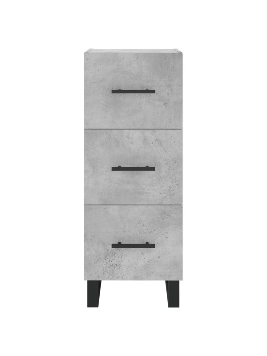 Komoda, betono pilkos spalvos, 34,5x34x180cm, apdirbta mediena