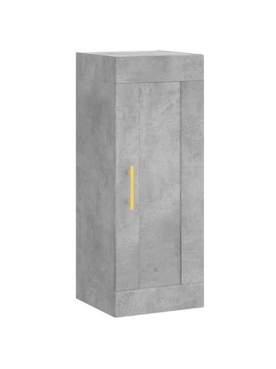 Komoda, betono pilkos spalvos, 34,5x34x180cm, apdirbta mediena