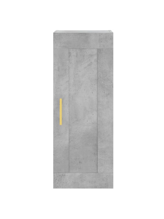 Komoda, betono pilkos spalvos, 34,5x34x180cm, apdirbta mediena