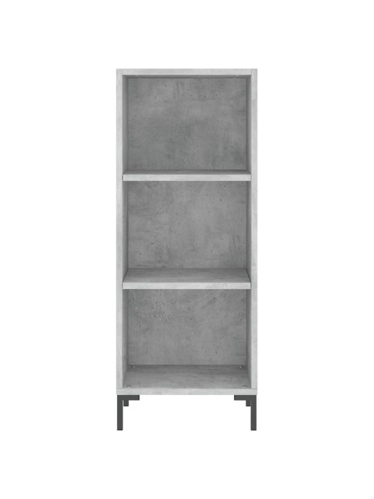 Komoda, betono pilkos spalvos, 34,5x34x180cm, apdirbta mediena