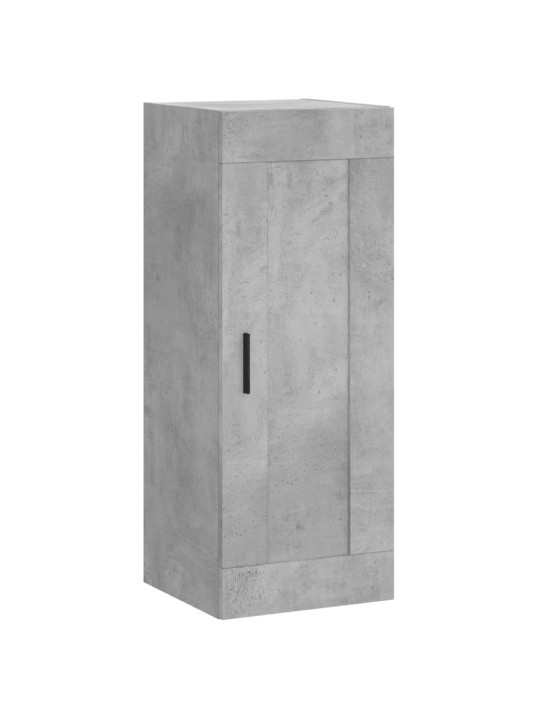 Komoda, betono pilkos spalvos, 34,5x34x180cm, apdirbta mediena