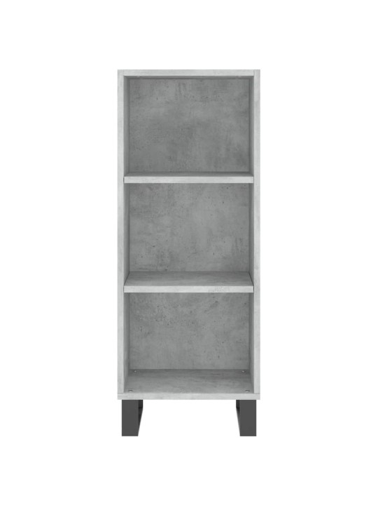 Komoda, betono pilkos spalvos, 34,5x34x180cm, apdirbta mediena