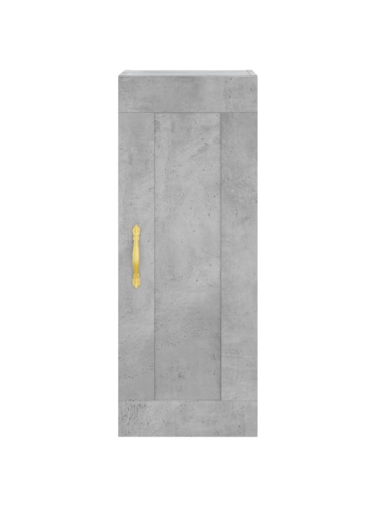 Komoda, betono pilkos spalvos, 34,5x34x180cm, apdirbta mediena