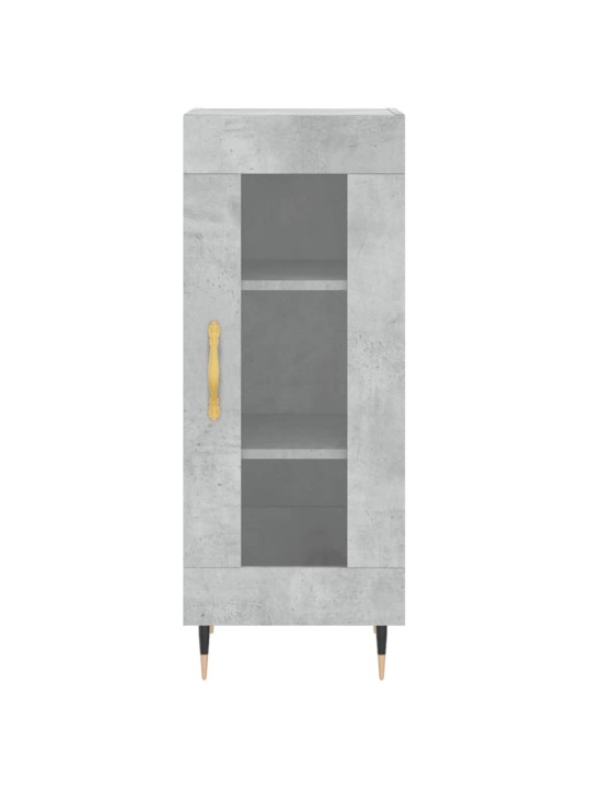 Komoda, betono pilkos spalvos, 34,5x34x180cm, apdirbta mediena