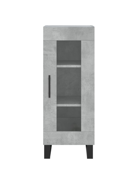 Komoda, betono pilkos spalvos, 34,5x34x180cm, apdirbta mediena