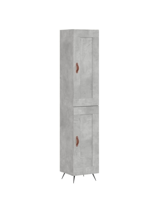 Komoda, betono pilkos spalvos, 34,5x34x180cm, apdirbta mediena