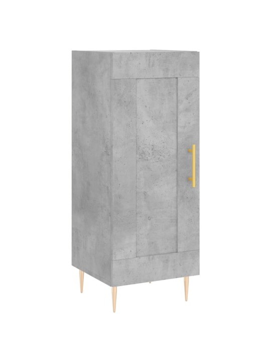 Komoda, betono pilkos spalvos, 34,5x34x180cm, apdirbta mediena