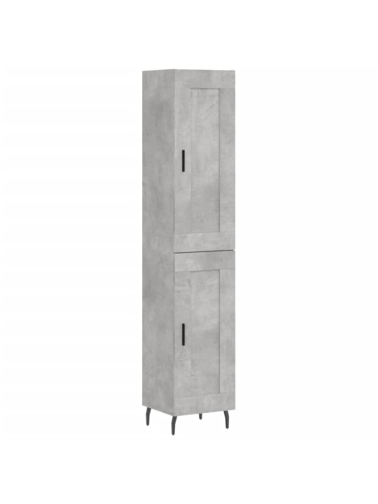 Komoda, betono pilkos spalvos, 34,5x34x180cm, apdirbta mediena