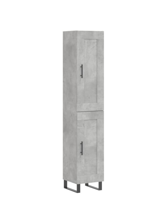 Komoda, betono pilkos spalvos, 34,5x34x180cm, apdirbta mediena