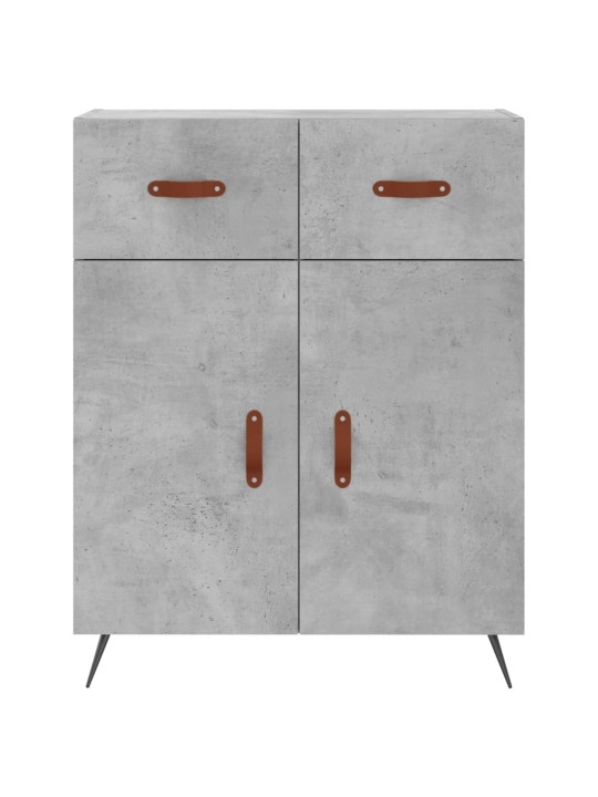 Komoda, betono pilkos spalvos, 69,5x34x180cm, apdirbta mediena