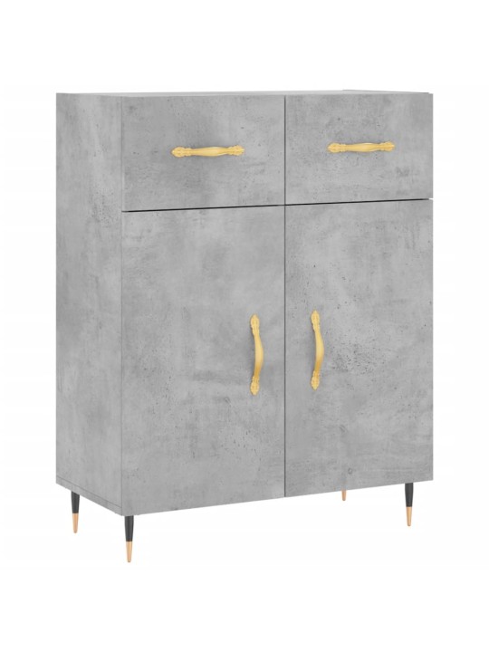 Komoda, betono pilkos spalvos, 69,5x34x180cm, apdirbta mediena