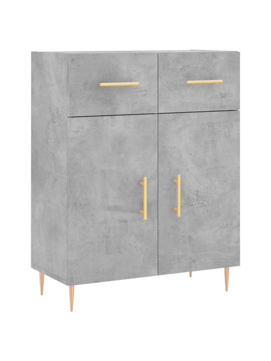 Komoda, betono pilkos spalvos, 69,5x34x180cm, apdirbta mediena