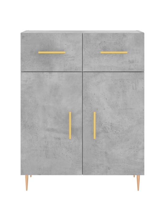 Komoda, betono pilkos spalvos, 69,5x34x180cm, apdirbta mediena
