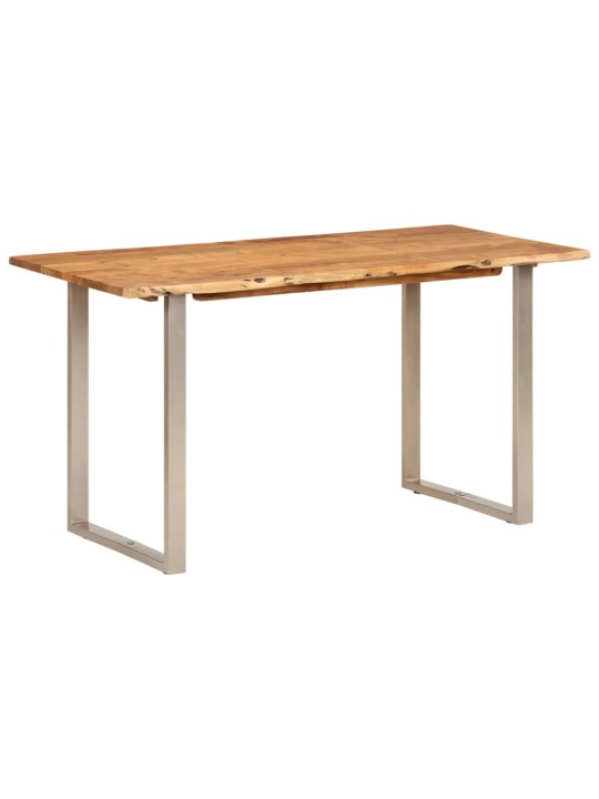 Valgomojo stalas, 140x70x76cm, akacijos medienos masyvas