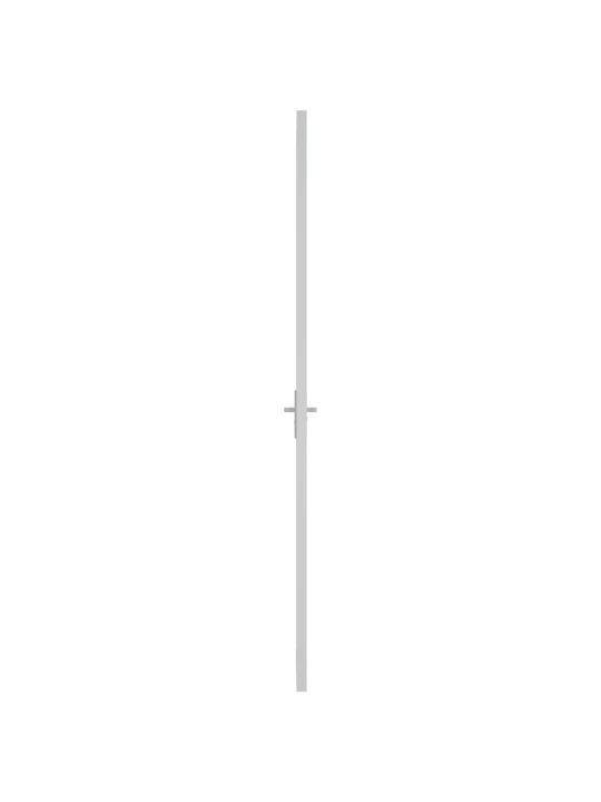 Vidaus durys, baltos, 93x201,5cm, ESG stiklas ir aliuminis