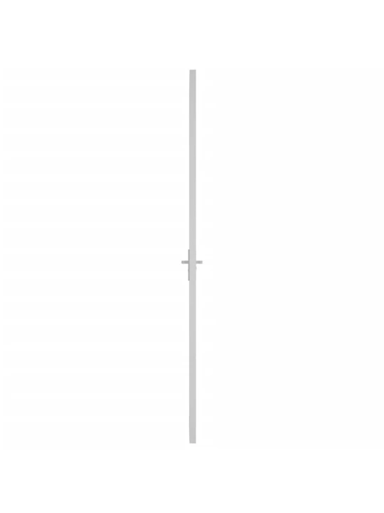 Vidaus durys, baltos, 83x201,5cm, matinis stiklas ir aliuminis