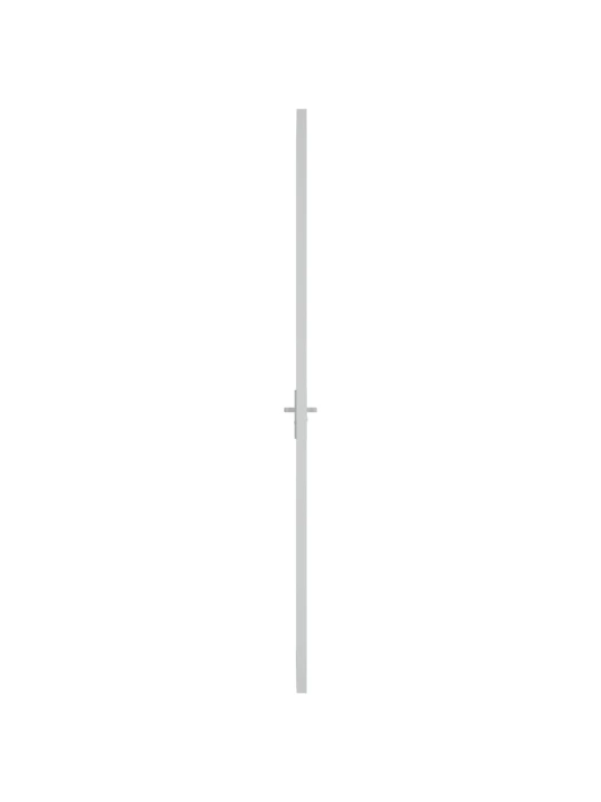 Vidaus durys, baltos, 83x201,5cm, ESG stiklas ir aliuminis