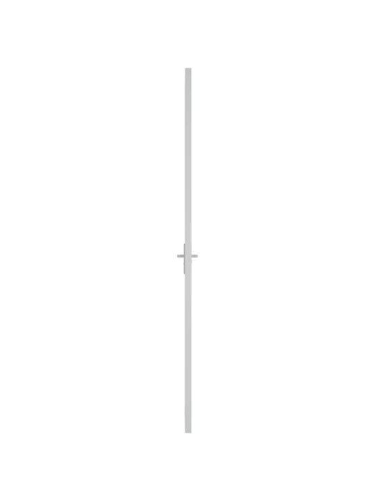 Vidaus durys, baltos, 83x201,5cm, ESG stiklas ir aliuminis