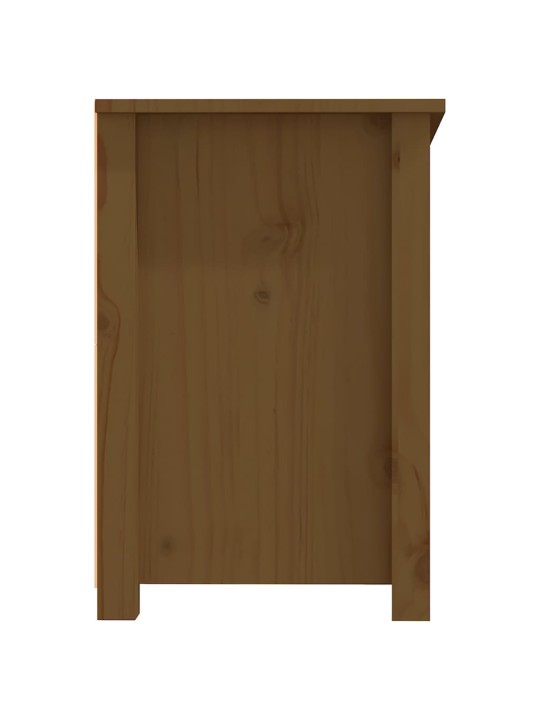 Televizoriaus spintelė, medaus ruda, 114x35x52cm, pušis
