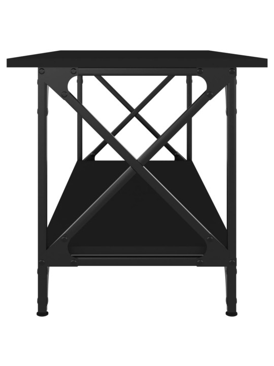 Kavos staliukas, juodas, 100x45x45cm, apdirbta mediena/geležis