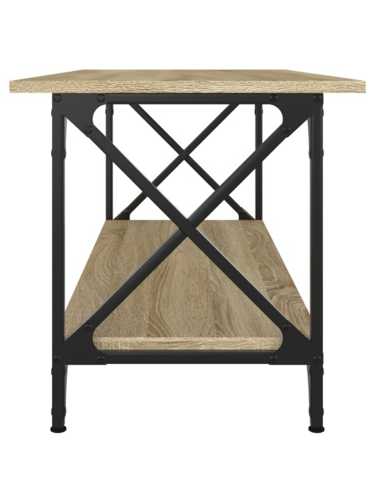 Kavos staliukas, ąžuolo, 100x45x45cm, apdirbta mediena/geležis