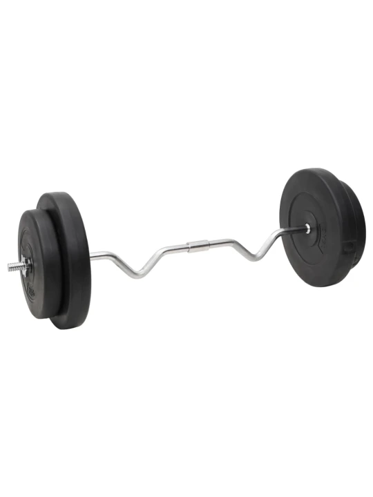 Štangos ir svarmenų su svoriais rinkinys, 90kg