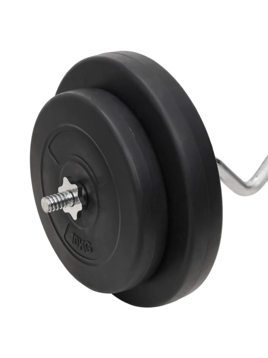 Štangos ir svarmenų su svoriais rinkinys, 90kg