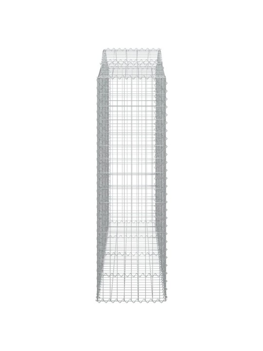 Išlenkti gabiono krepšiai, 4vnt., 200x50x160/180cm, geležis