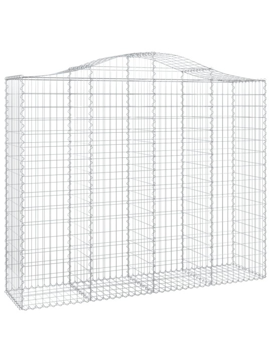 Išlenkti gabiono krepšiai, 13vnt., 200x50x160/180cm, geležis